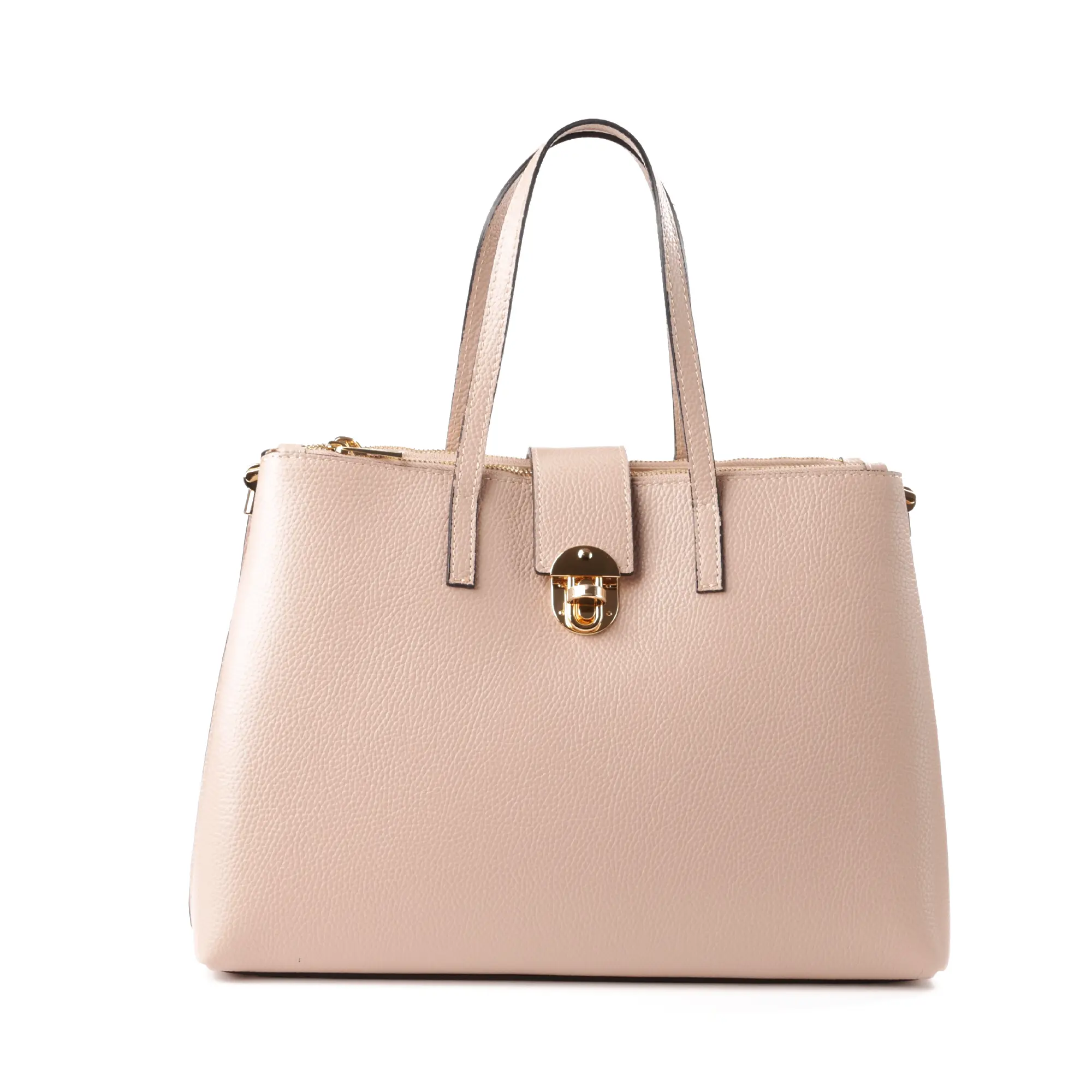 Genti Casual - Geanta de dama mare Ioana Large din piele naturala nude