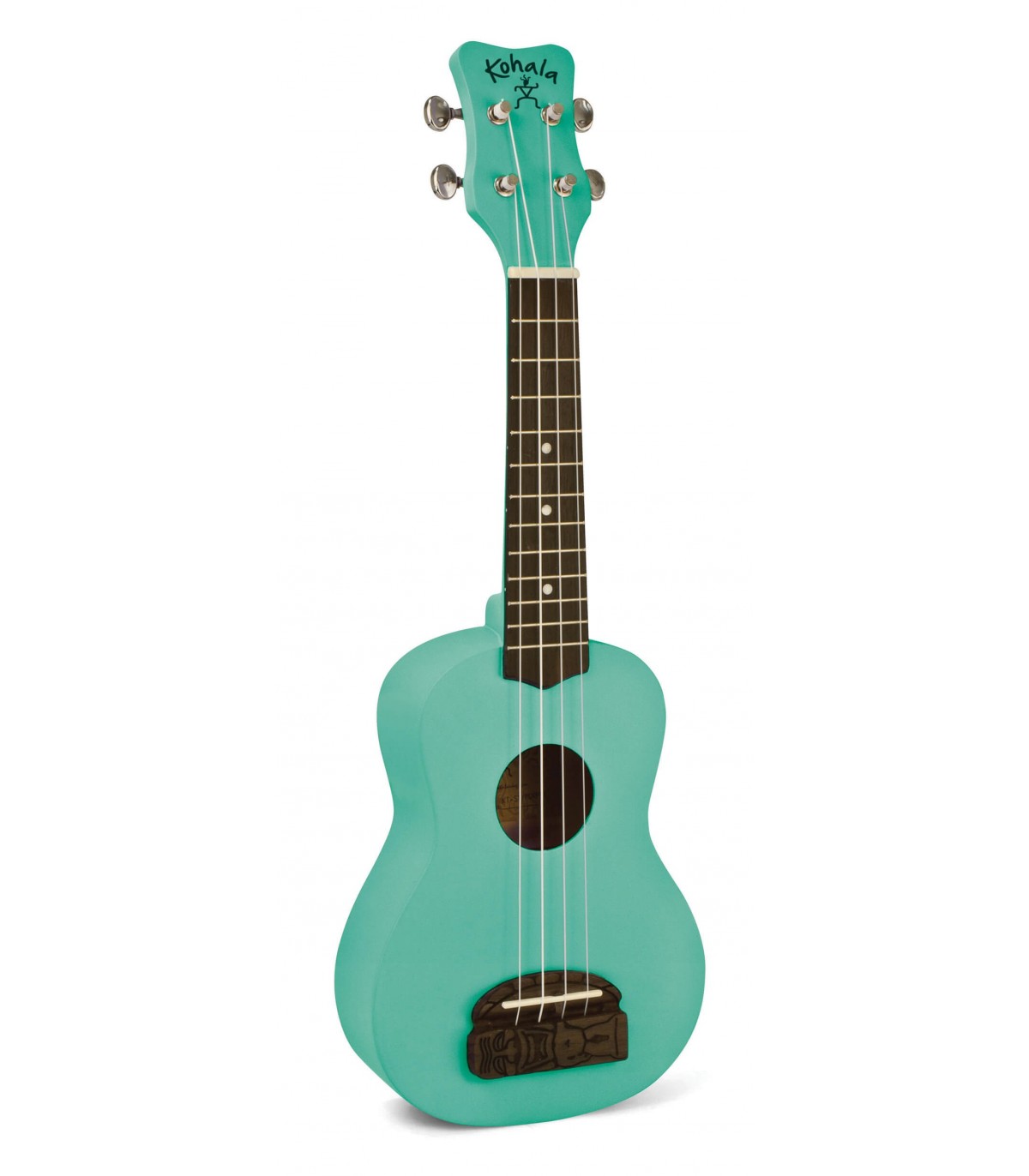 Ukulele - Kohala KT-SSG Tiki Uke Seafoam Green Soprano Ukulele