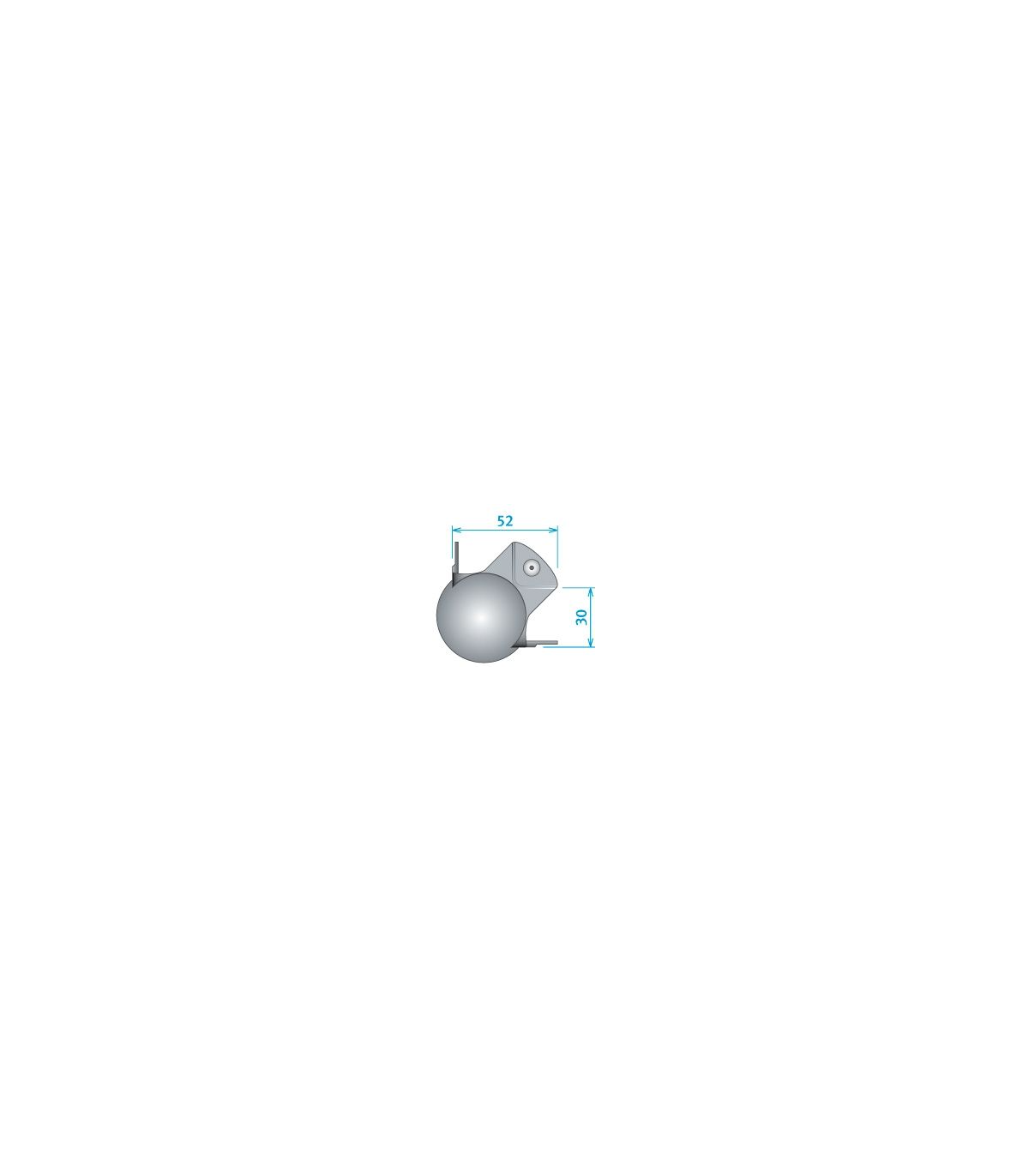 Penn Elcom Miscellaneous Ball Corner C03509Z [2]
