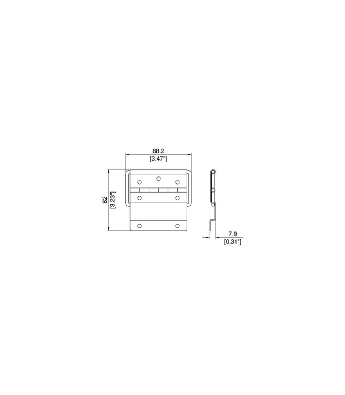 Penn Elcom Large Strut Hinge P1993Z [2]