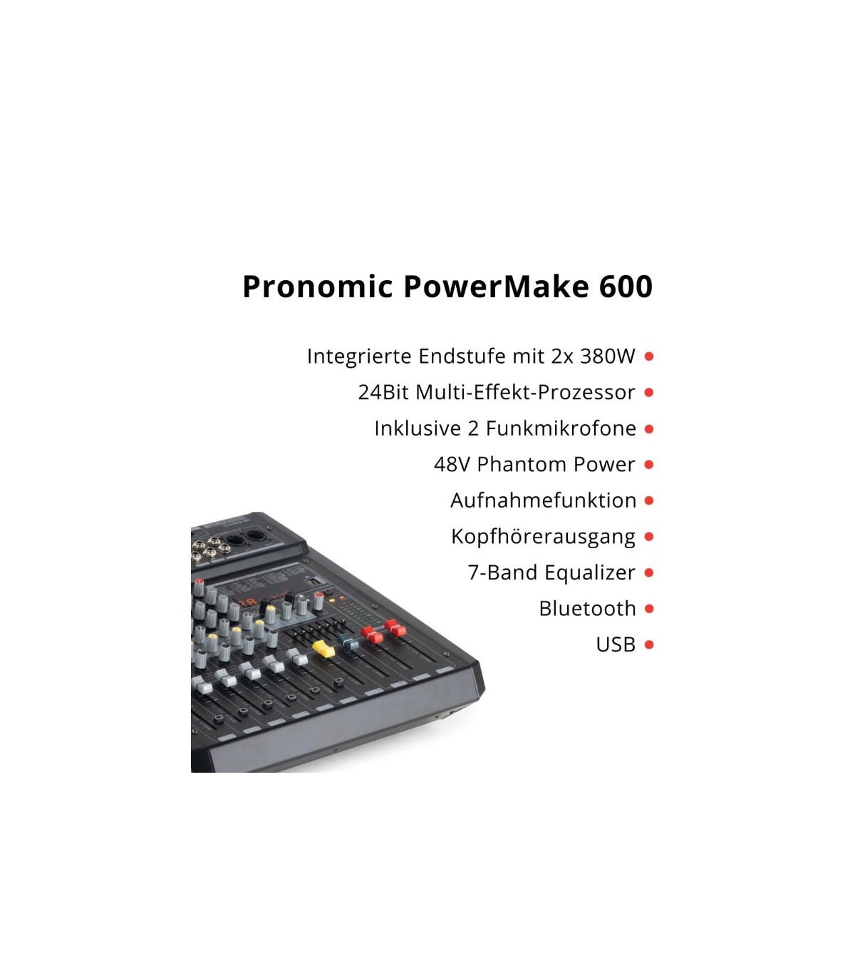 Pronomic Powermake 600 with Wireless Microphones [3]