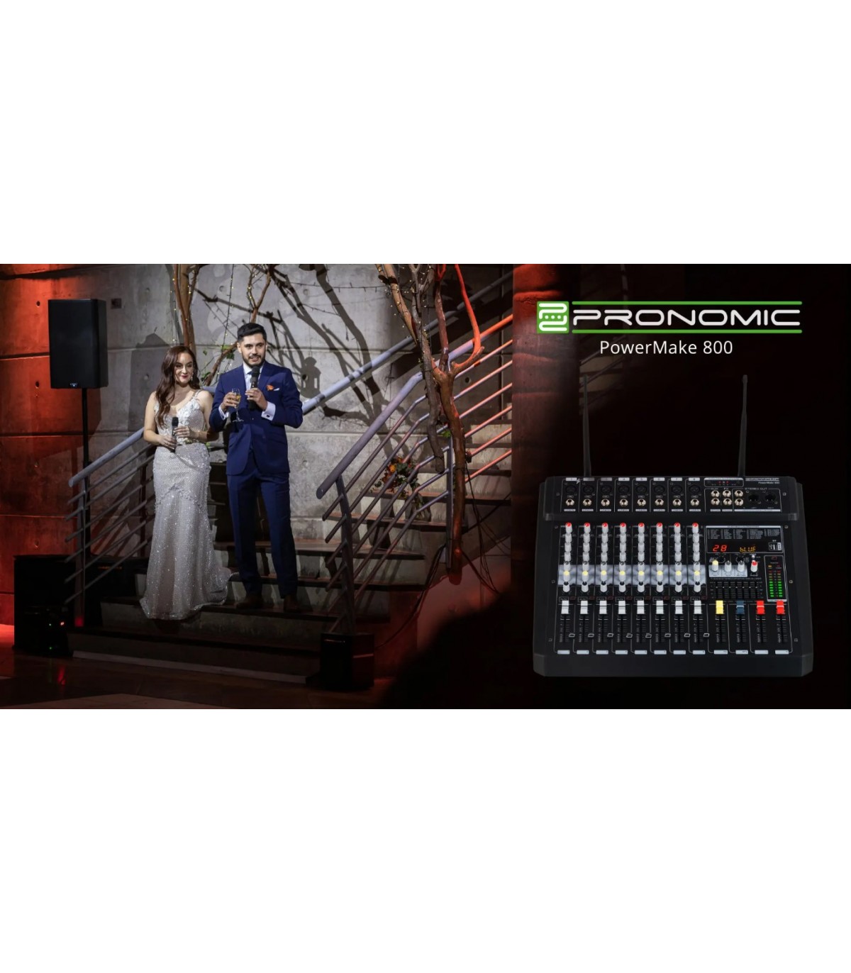 Pronomic Powermake 800 with Wireless Microphones [2]