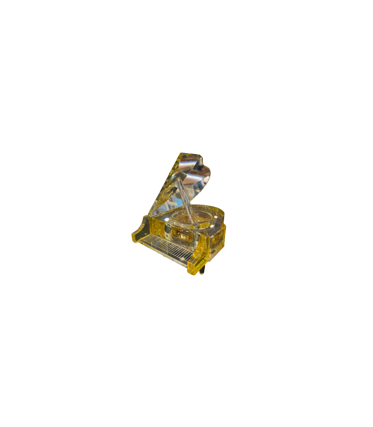 Magazin - Crystal Piano Musicbox Yellow
