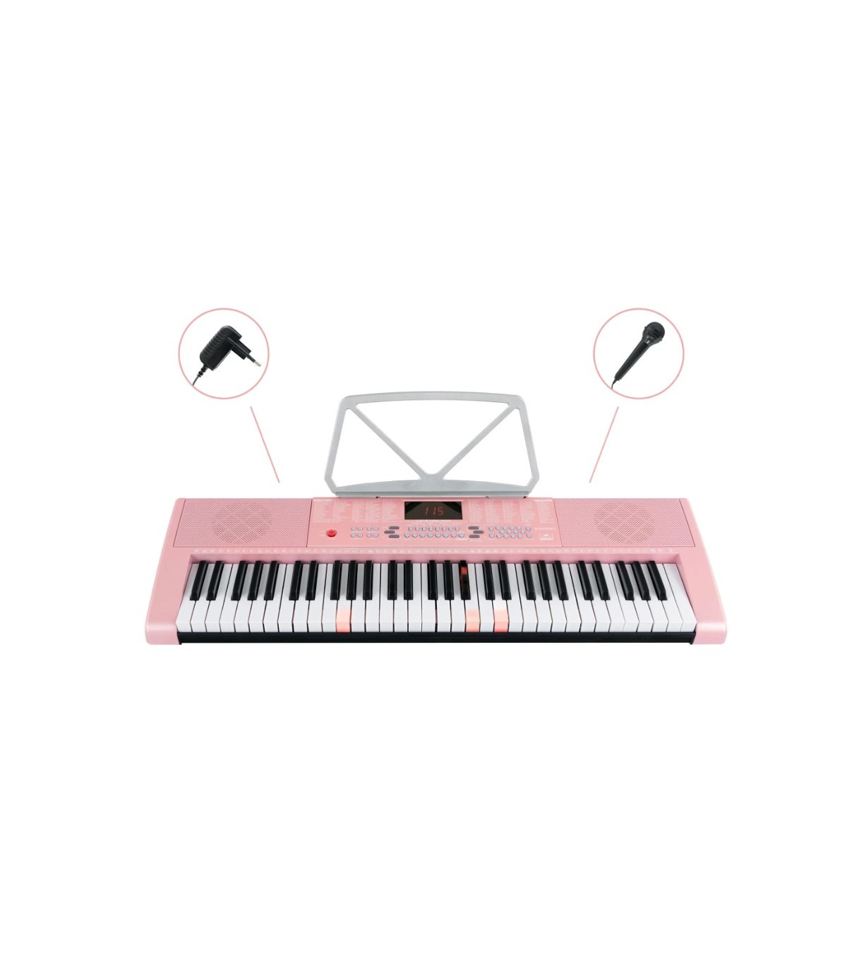 Mc Grey LK-6120-Mic Set Pian Portabil Roz [6]