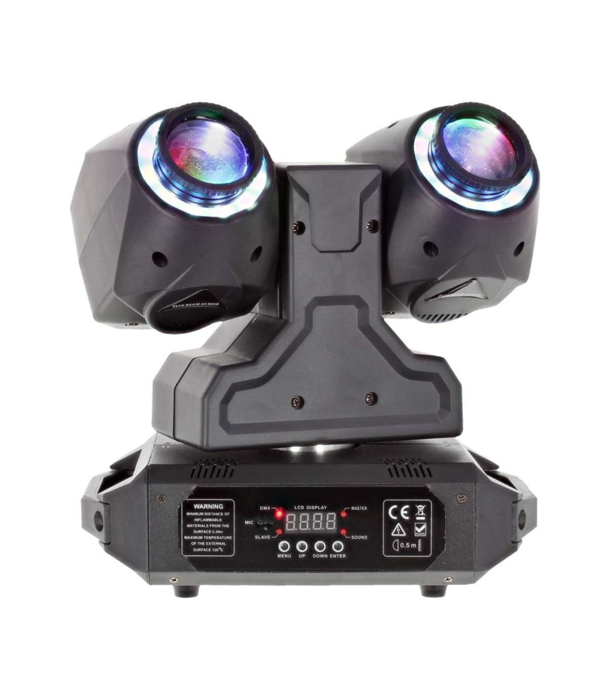 Power Lighting 2 Lyres Beam 40 Ring [4]