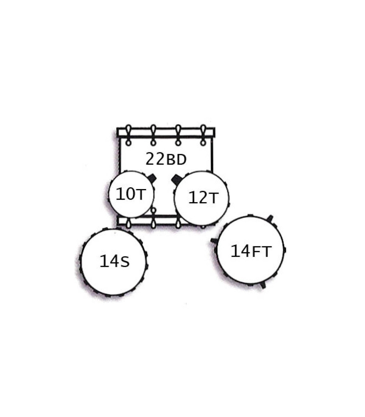 Tamburo T5NCS22BRDSK Set Tobe [2]