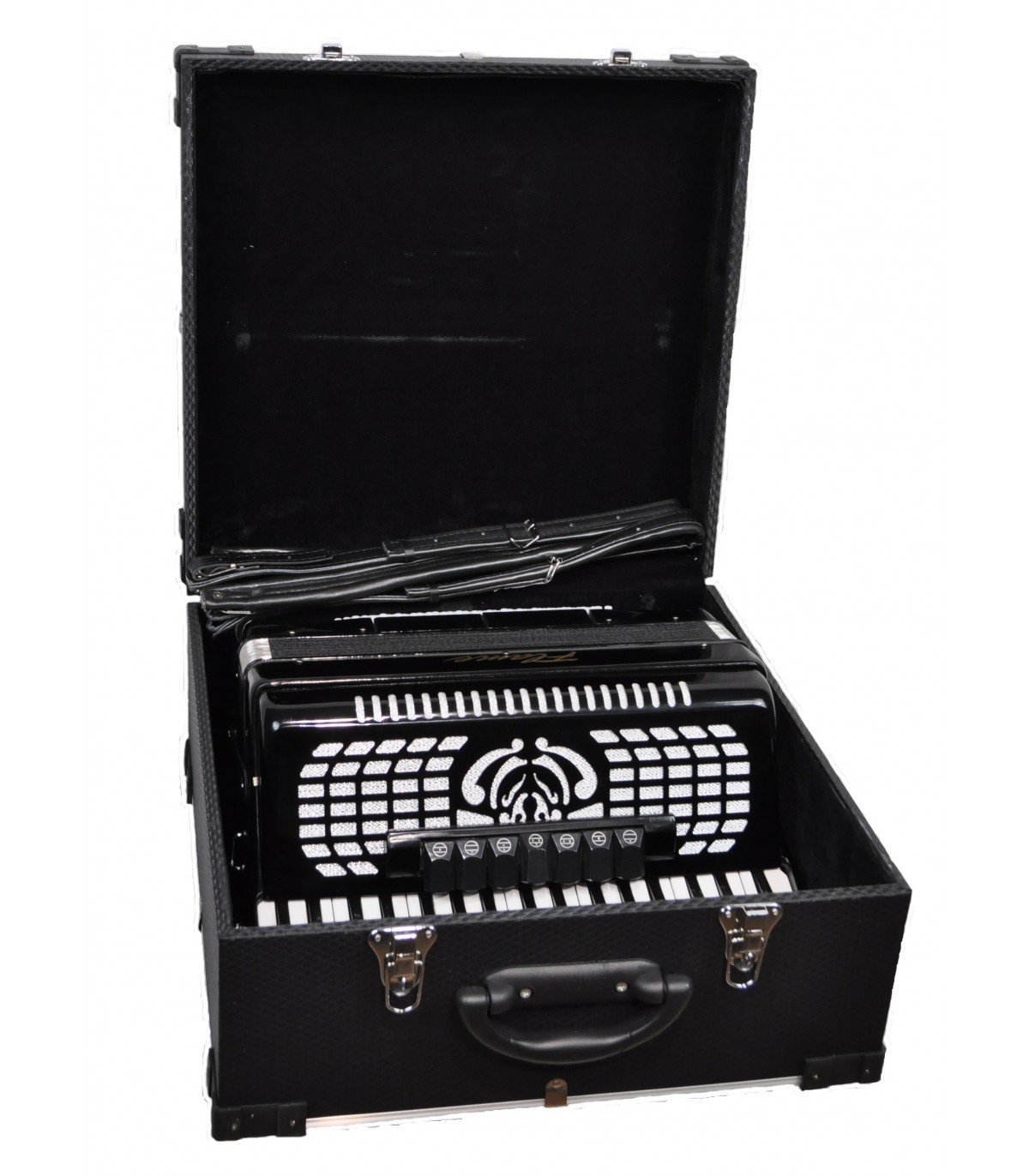 Acordeon acustic negru cu 80 de bași, produs B-Stock, Flame AC37/80 BK - Flame [2]