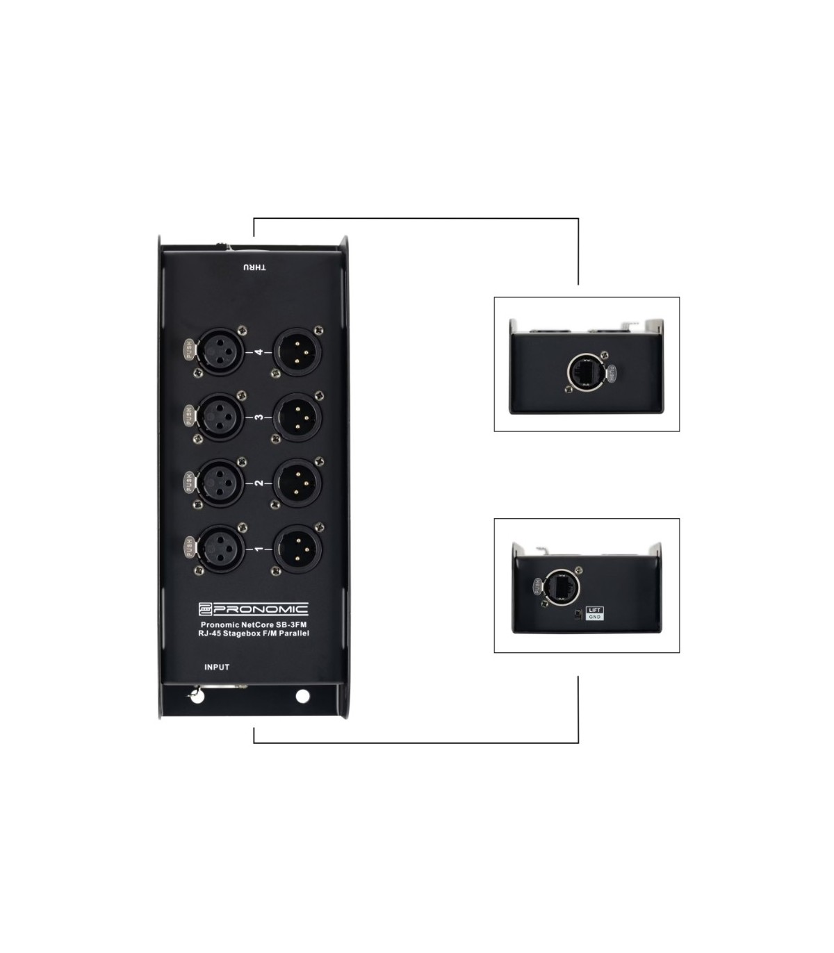Pronomic NetCore SB-3FM RJ-45 Stagebox [3]