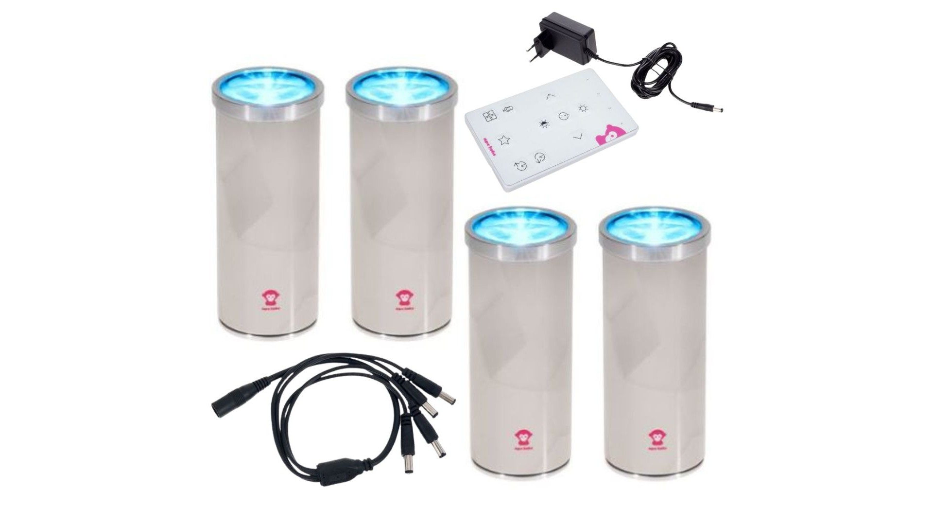 Lumini Decorative de Interior - Ape Labs LightCan V2 Creme Set of 4