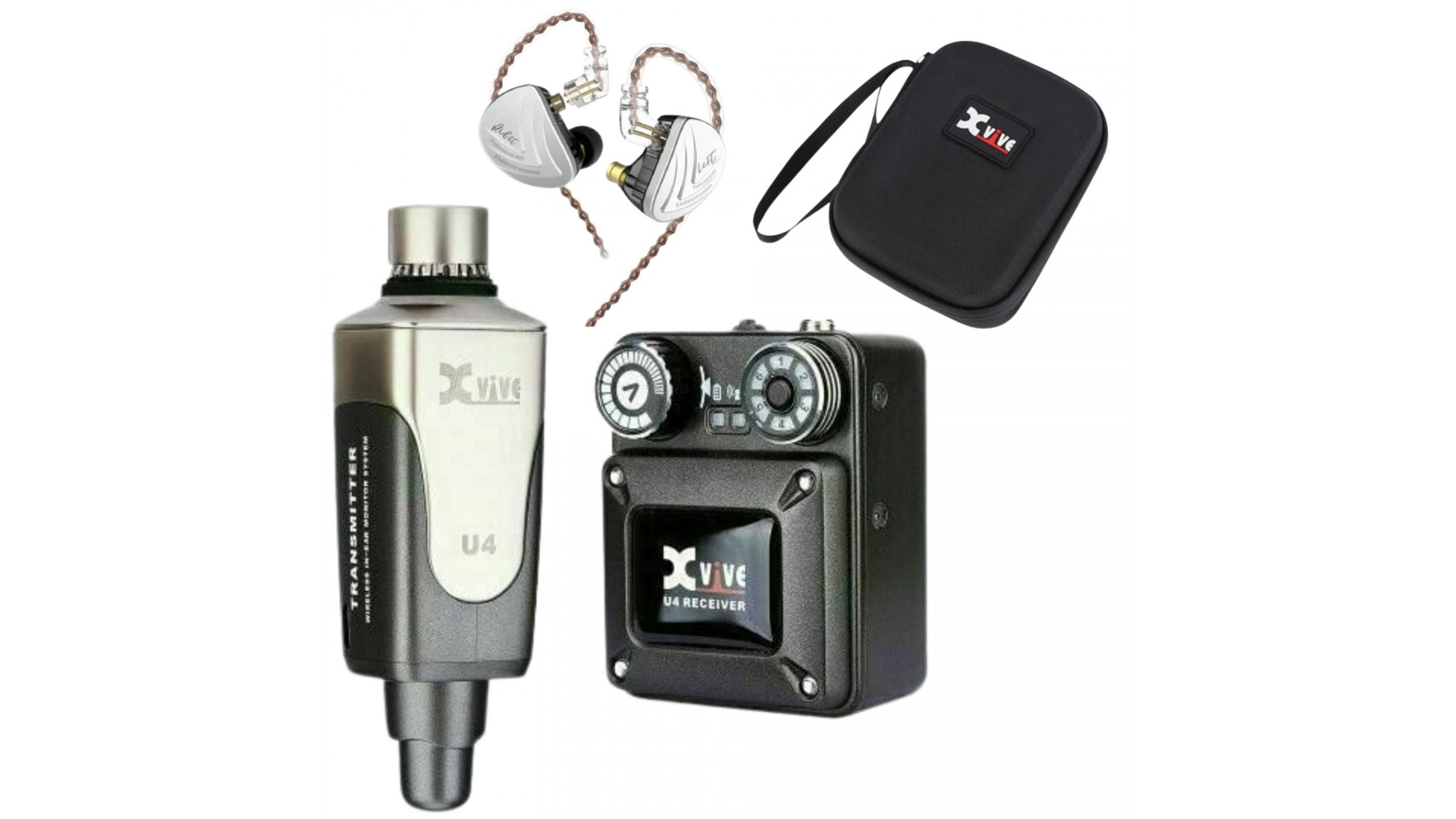 Magazin - Xvive U4 + KZ AS16 BK In-Ear Monitor Set