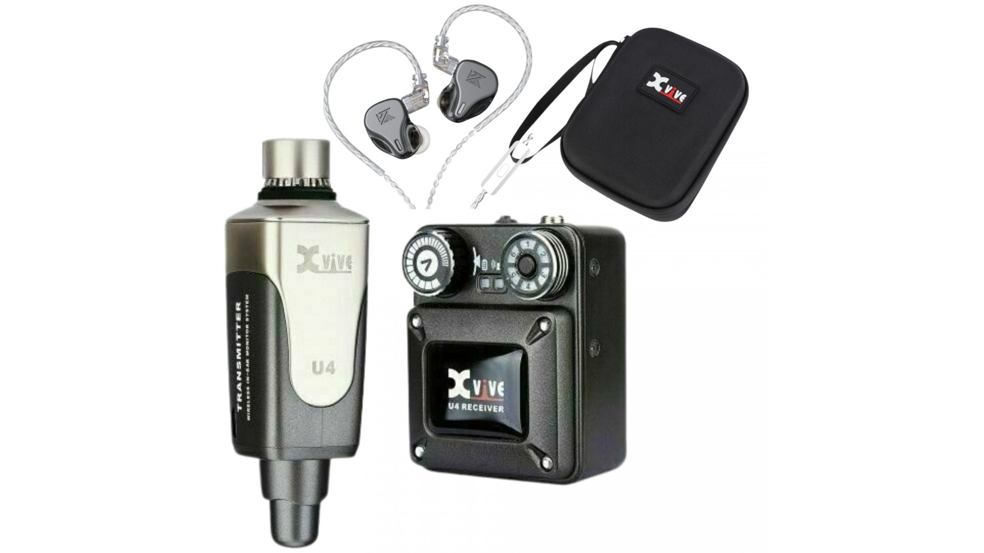 Magazin - Xvive U4 + KZ DQ6S BK In-Ear Monitor Set