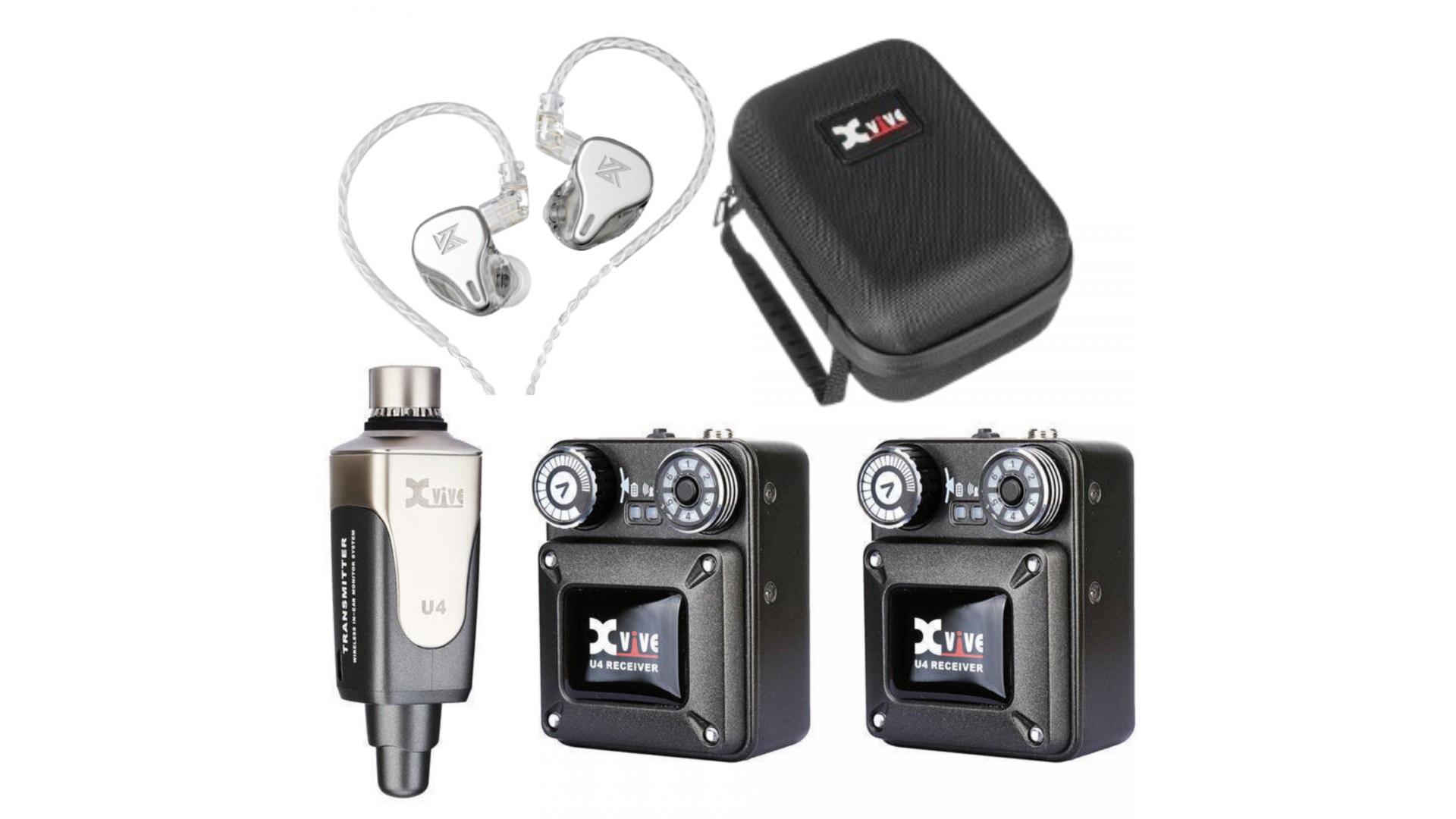 Magazin - Xvive U4R2 + KZ DQ6S In-Ear Monitor Set
