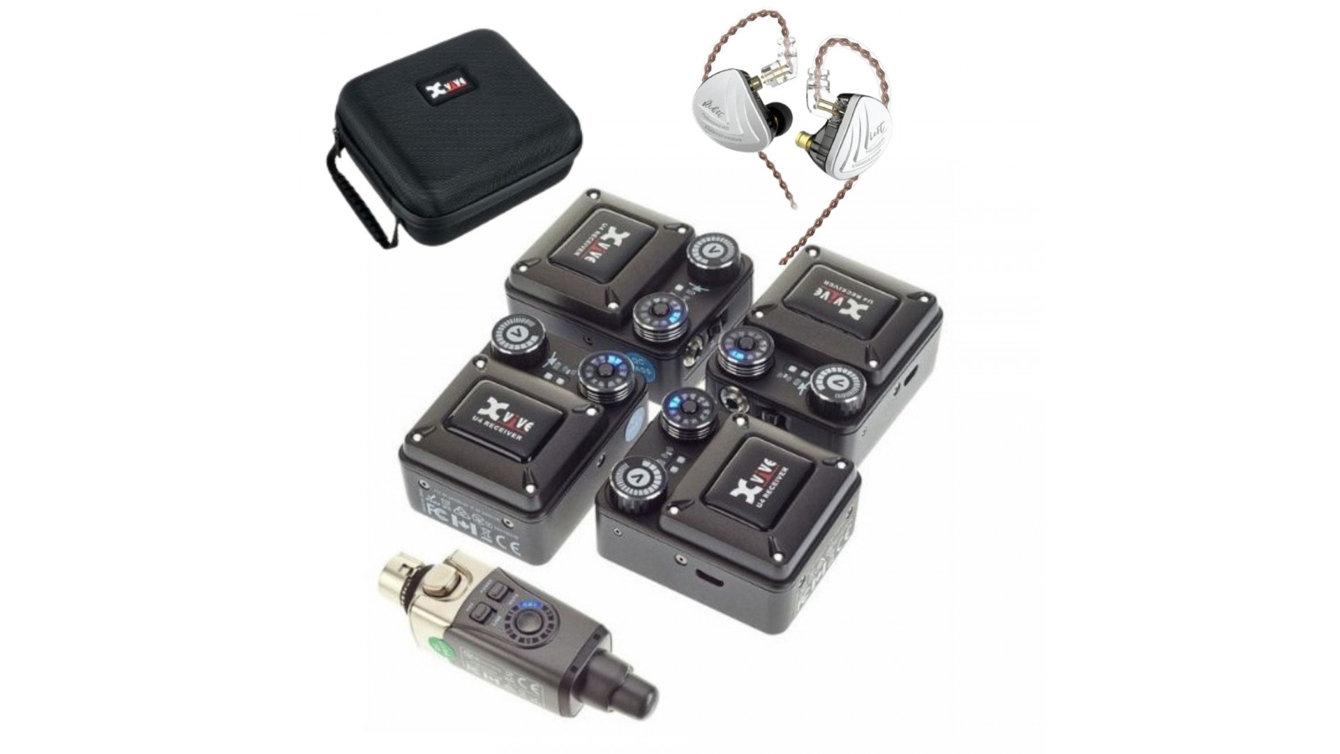 Magazin - Xvive U4R4 + KZ AS16 BK In-Ear Monitor Set