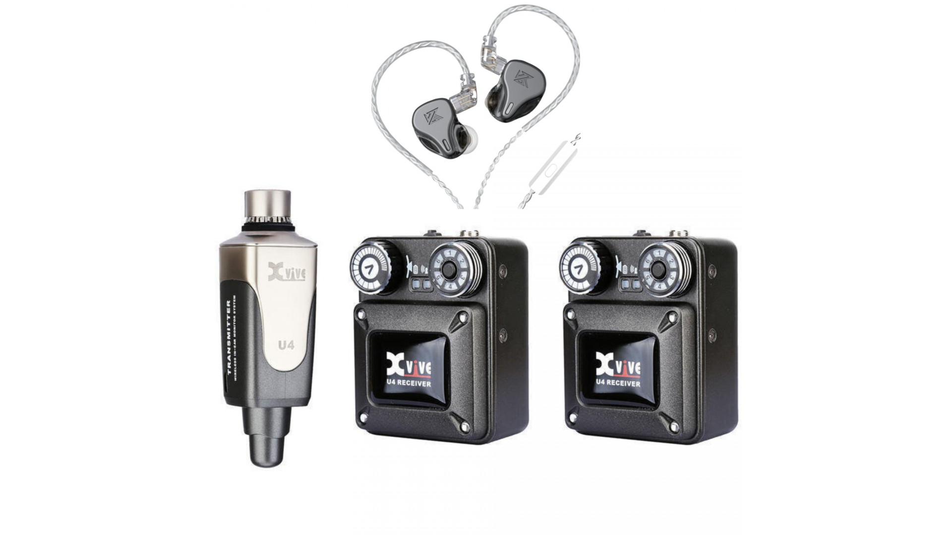 Magazin - Xvive U4R2 + KZ DQ6S BK In-Ear Monitor Set4