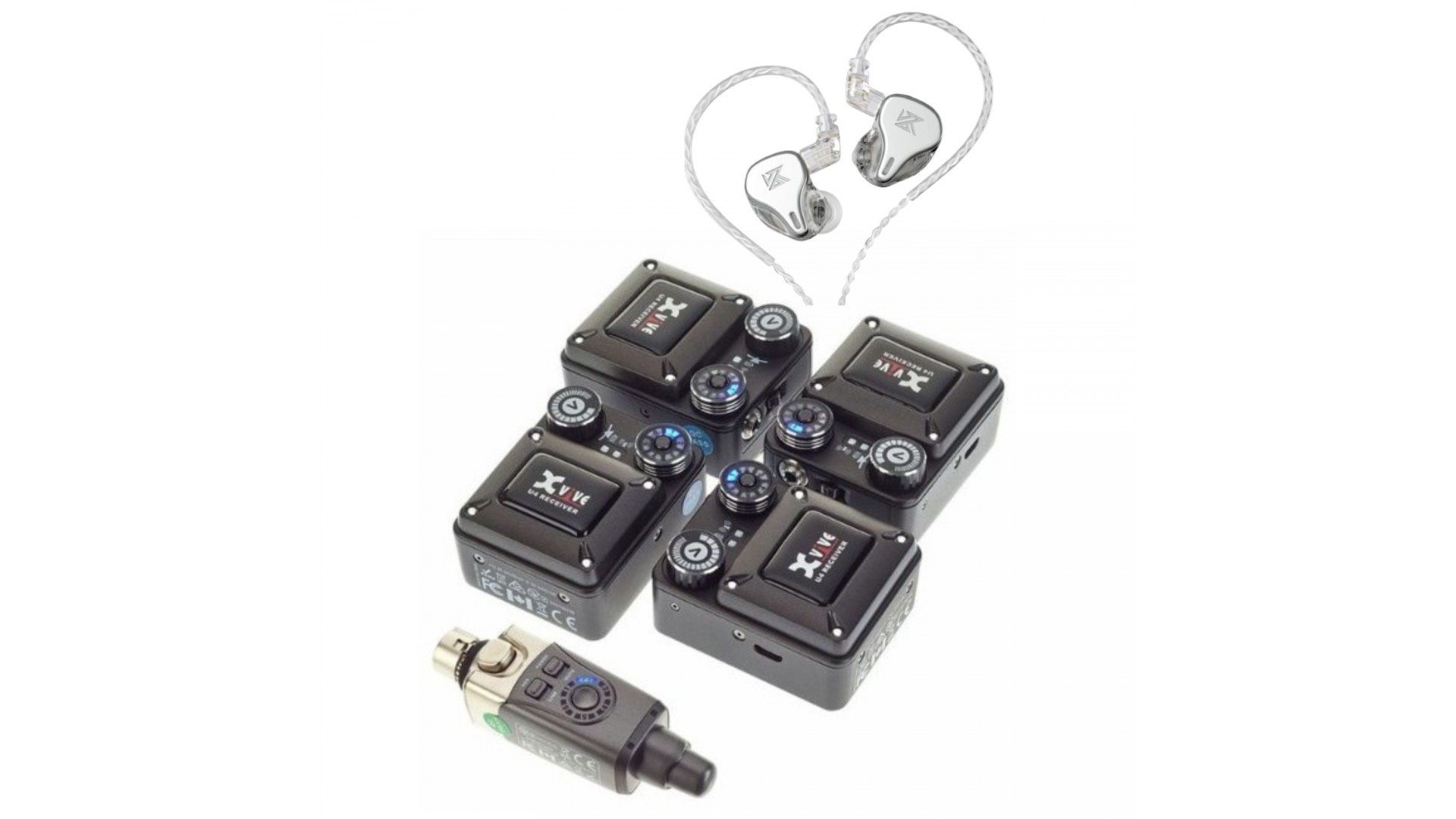 Magazin - Xvive U4R4 + KZ DQ6S In-Ear Monitor Set5