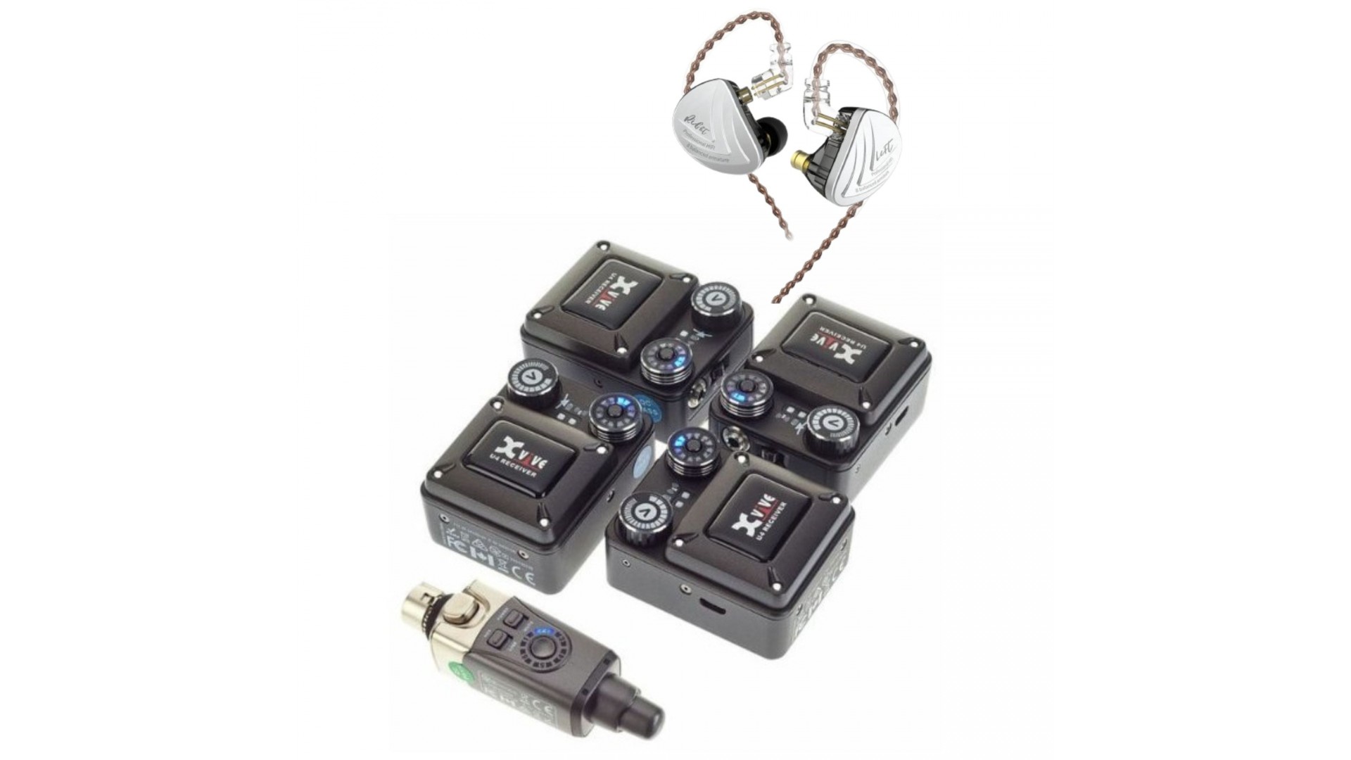 Magazin - Xvive U4R4 + KZ AS16 BK In-Ear Monitor Set6