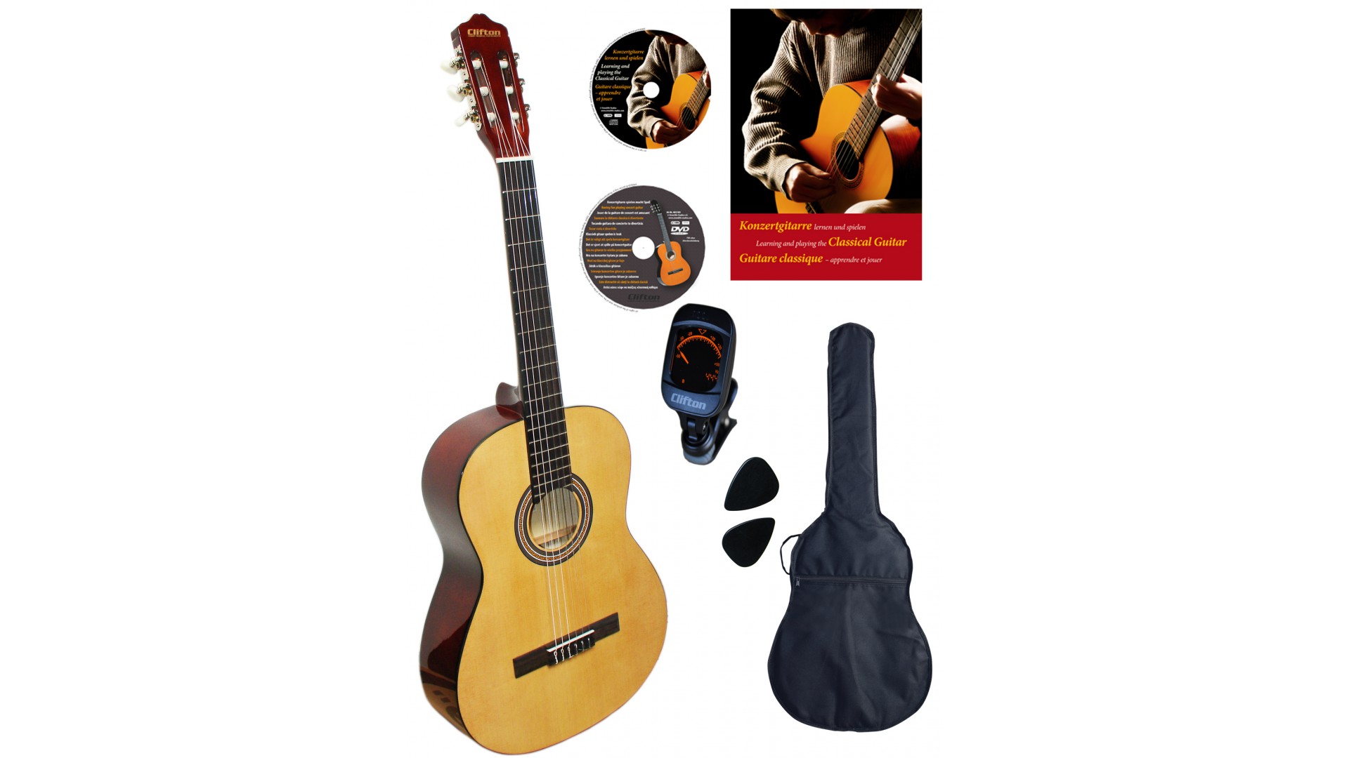 Chitare si bass - Clifton Valesca 39 4/4 Natural Set