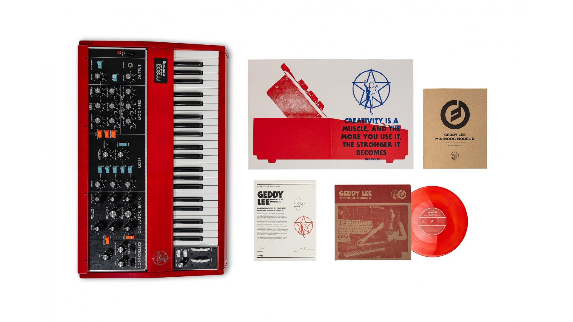 Moog Geddy Lee Minimoog Case Bundle [8]