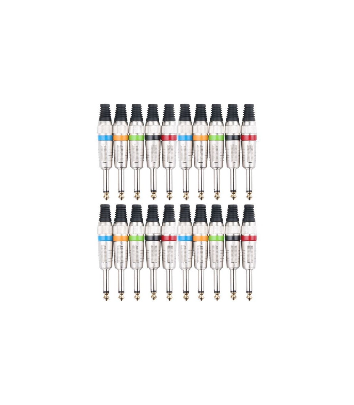 Magazin - Pronomic connector set jack 6.35 mm 20 pcs color