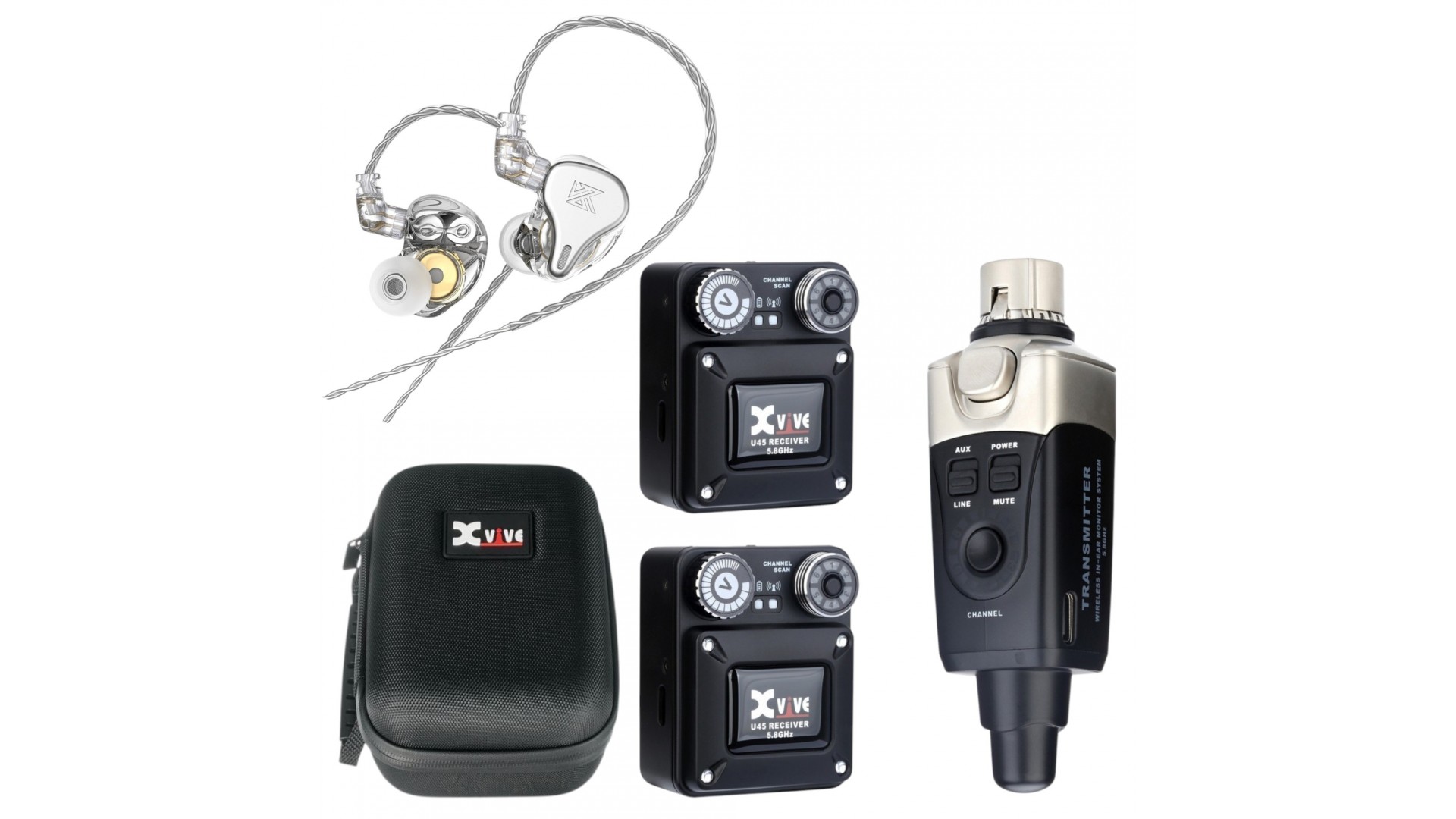 Magazin - Xvive U45R2 + KZ DQ6S In-Ear Monitor Set