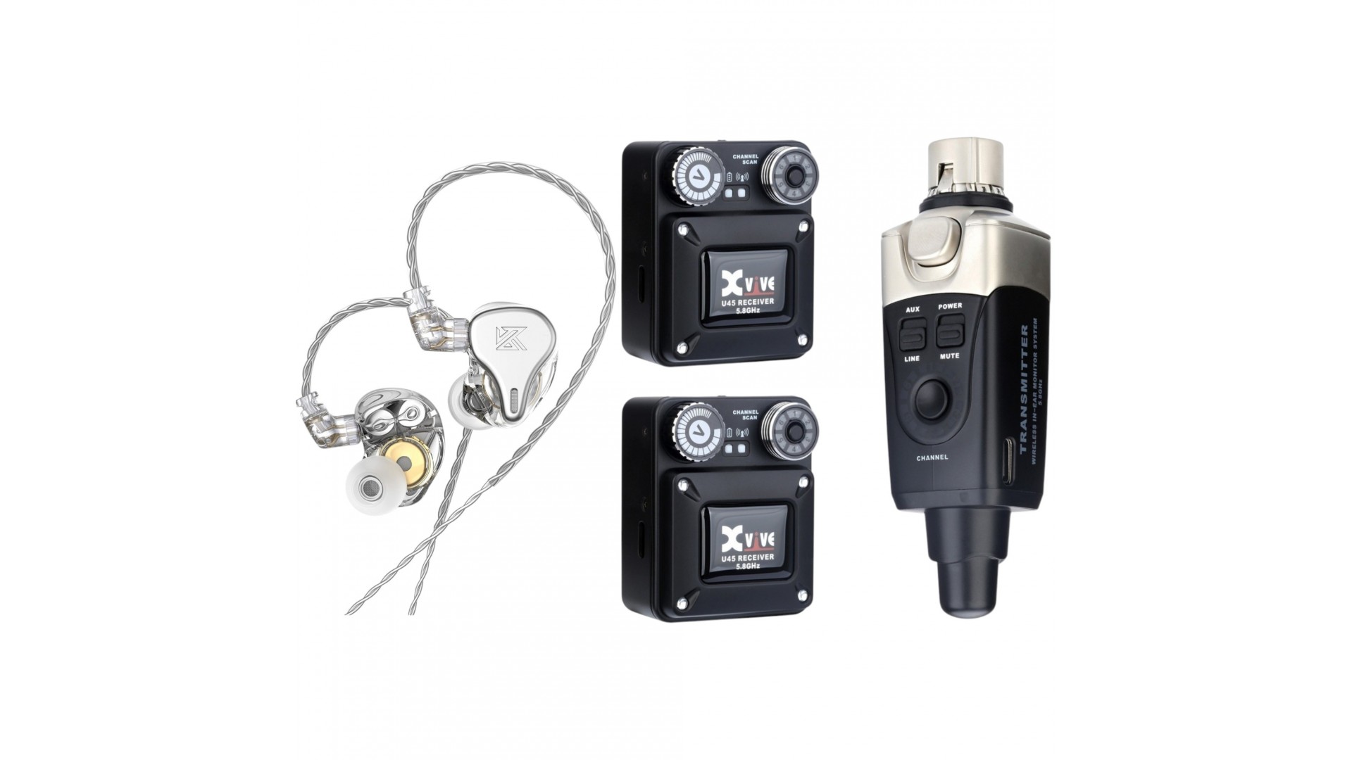 Magazin - Xvive U45R2 + KZ DQ6S In-Ear Monitor Set5