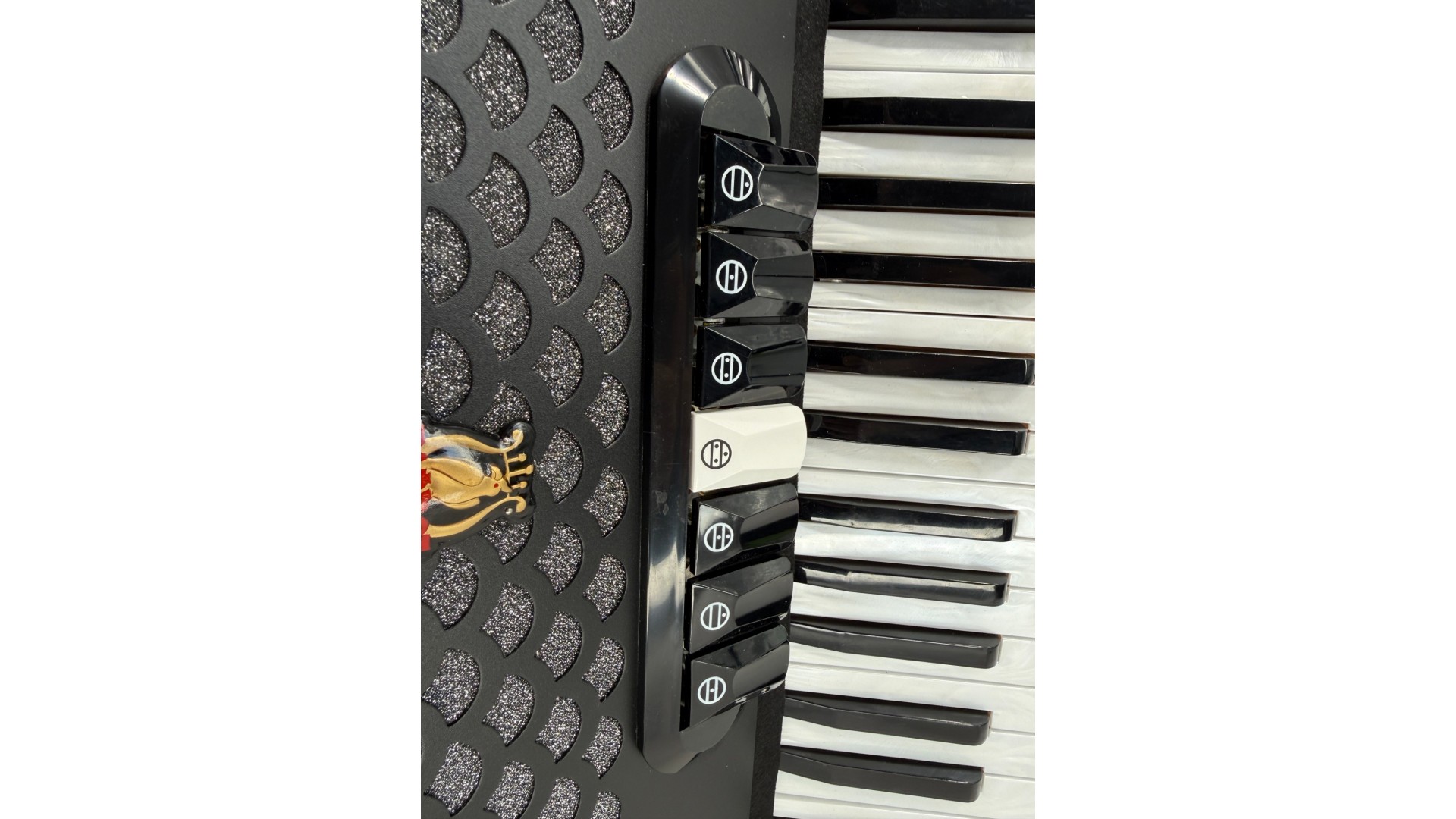 Acordeon acustic albastru cu 96 de bași și 37 de clape, Parrot YW 871 BL - Parrot [8]