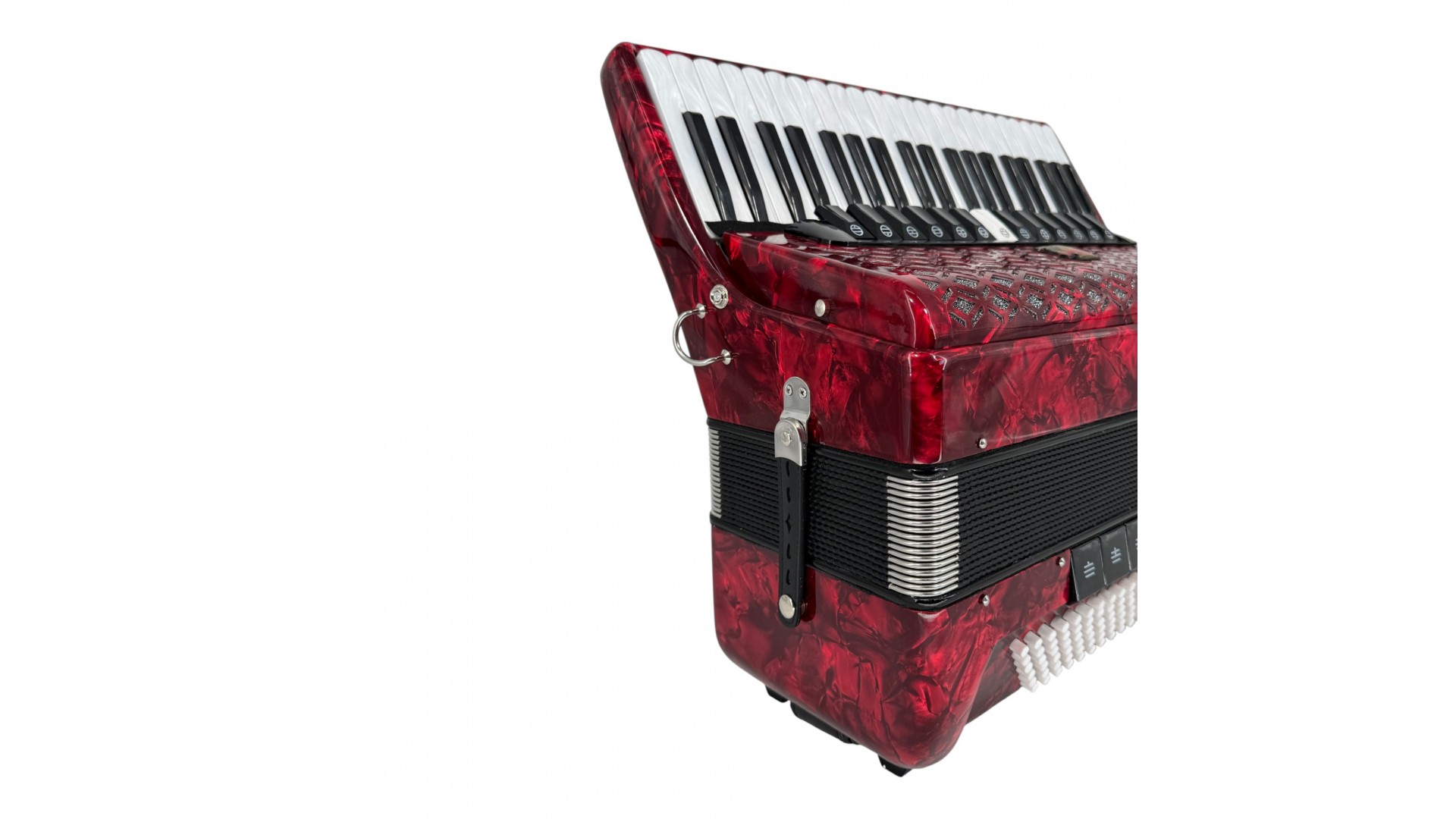 Acordeon acustic roșu cu 120 de bași și 13 registre, Parrot YW 9968 - Parrot [3]