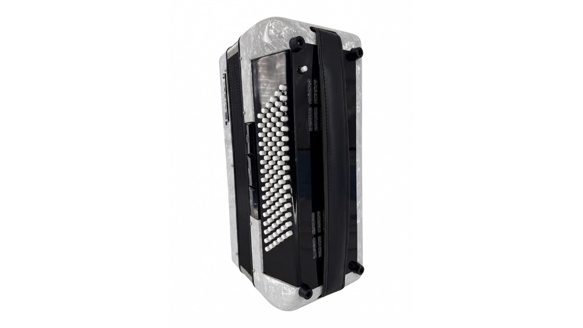 Acordeon acustic cu 37 de clape și 96 de bași, alb perlat - Parrot YW 871 WH [8]