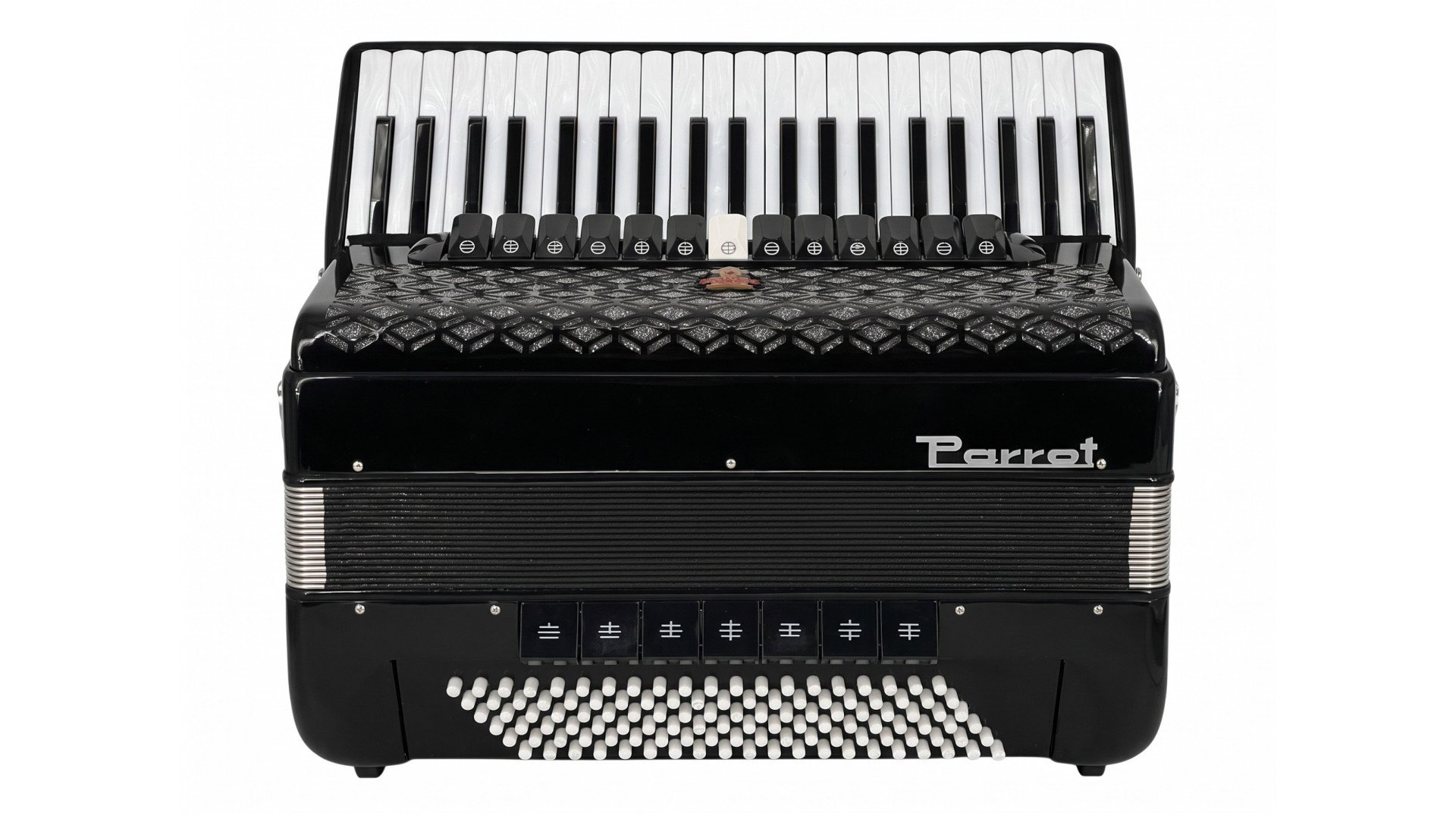 Claviaturi - Acordeon acustic cu 41 de clape și 120 de bași, negru - Parrot YW9968 BK