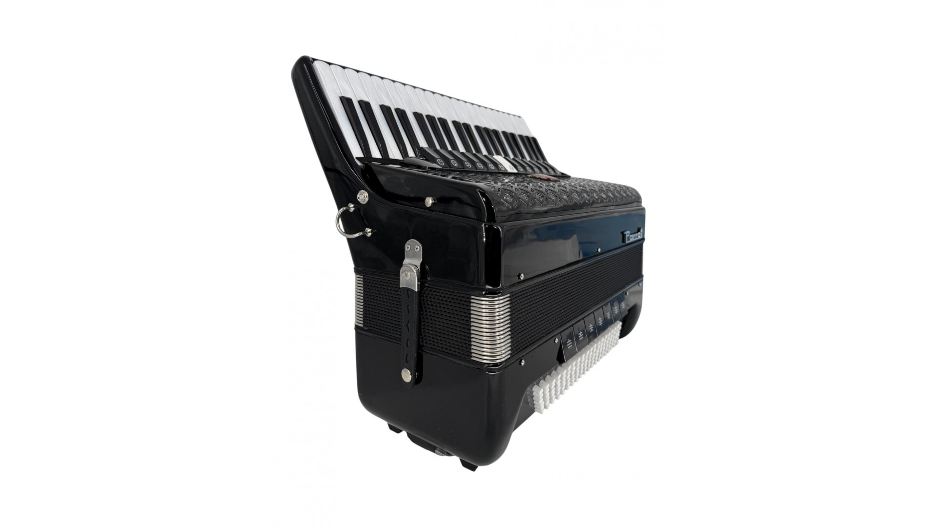 Acordeon acustic cu 41 de clape și 120 de bași, negru - Parrot YW9968 BK [9]