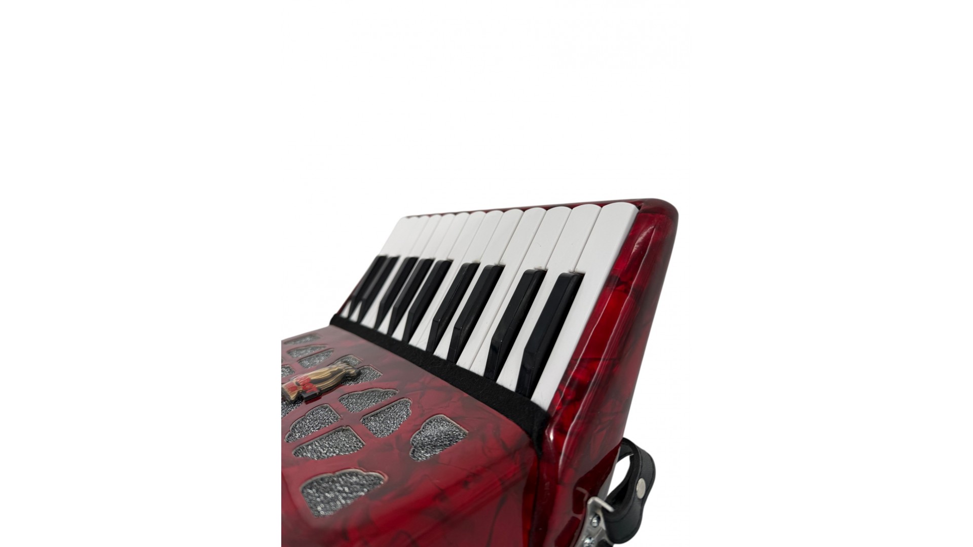 Acordeon pentru copii cu 22 de clape și 8 bași, roșu - Parrot STP 200RD [4]