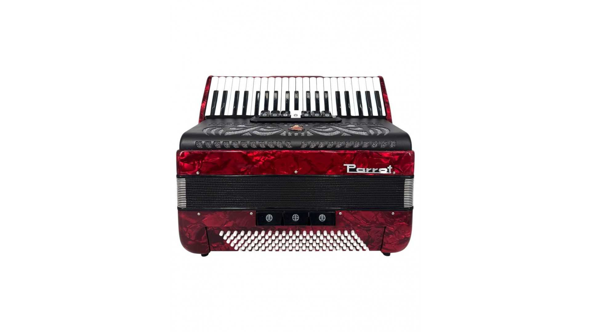 Claviaturi - Acordeon acustic cu 41 de clape și 120 de bași, roșu - Parrot YW 827 RD