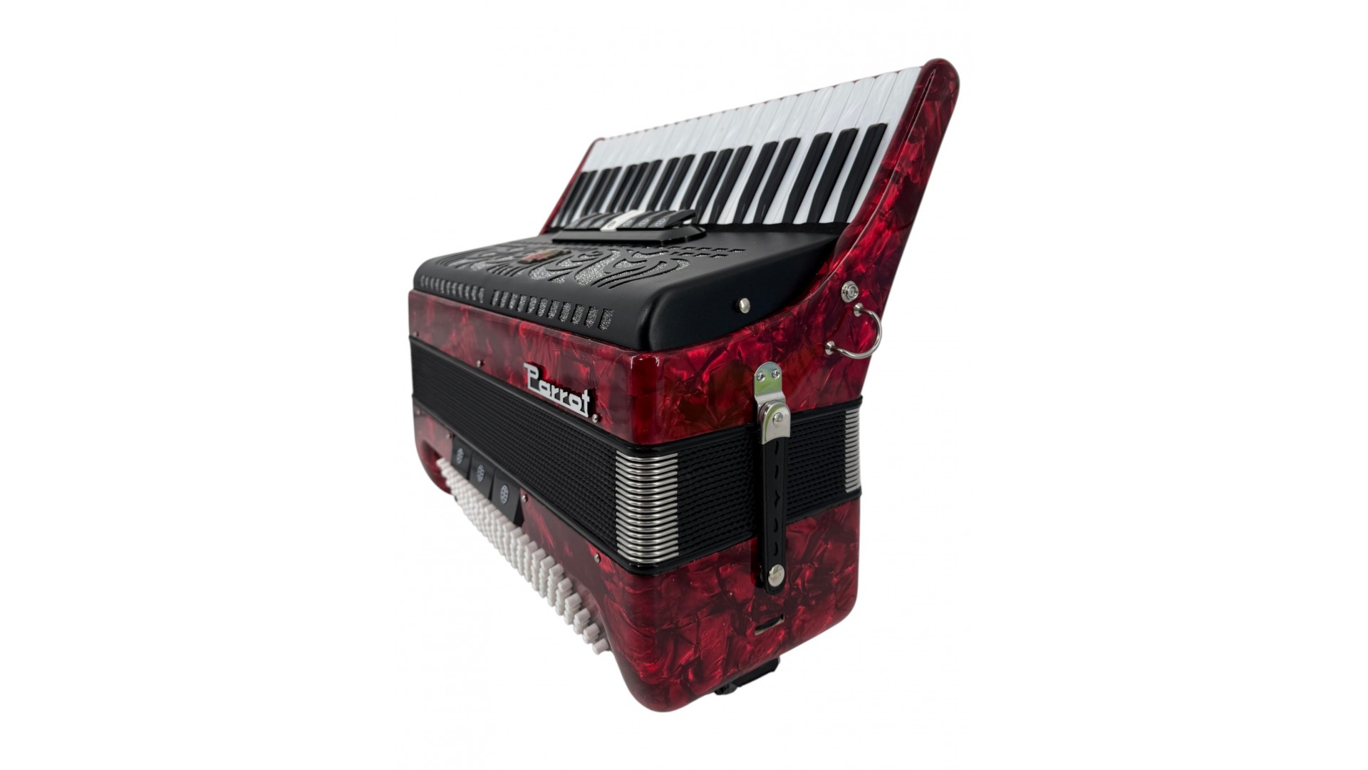 Acordeon acustic cu 41 de clape și 120 de bași, roșu - Parrot YW 827 RD [4]