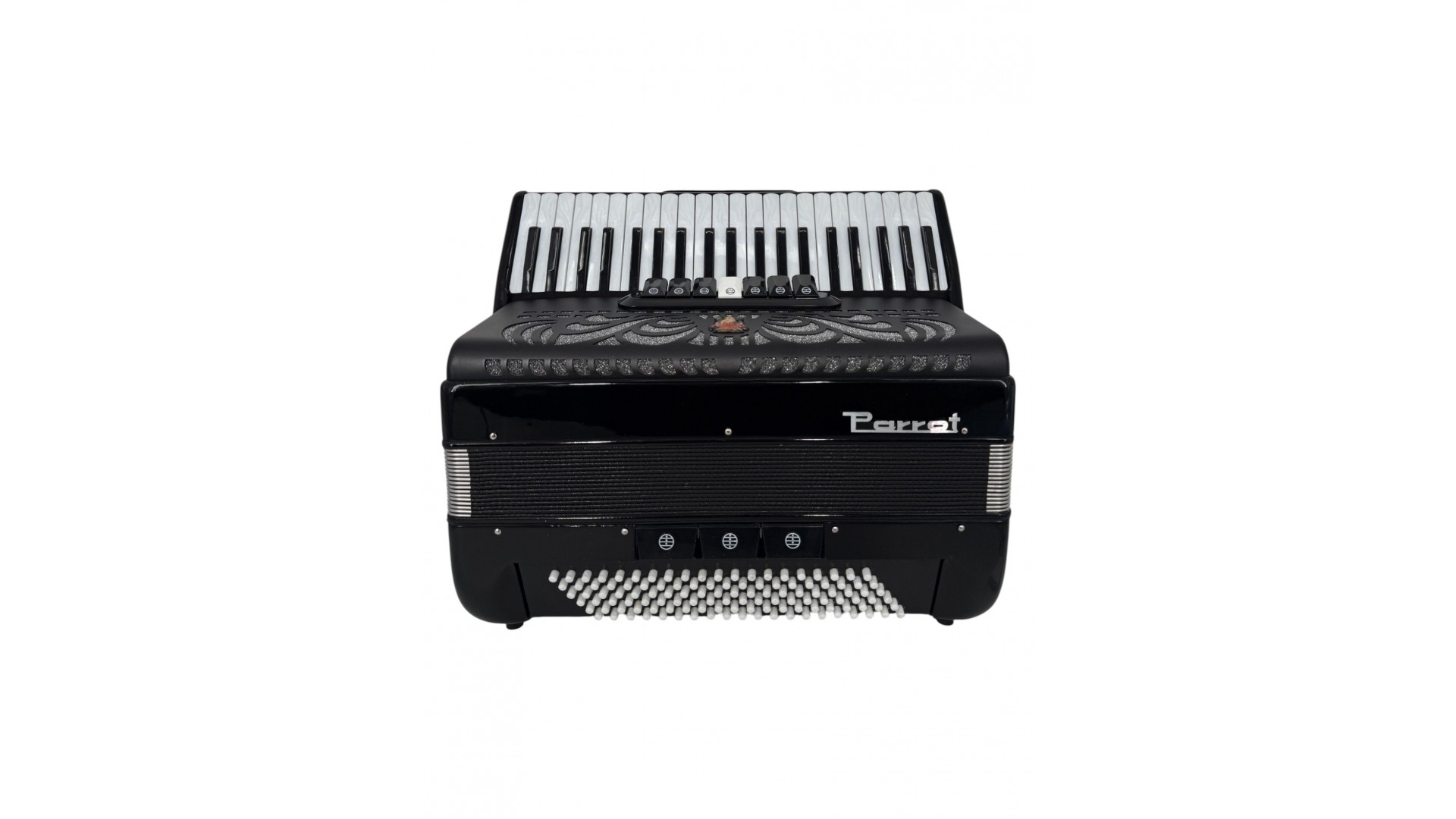 Claviaturi - Acordeon acustic cu 41 de clape și 120 de bași, negru - Parrot YW 827 Black