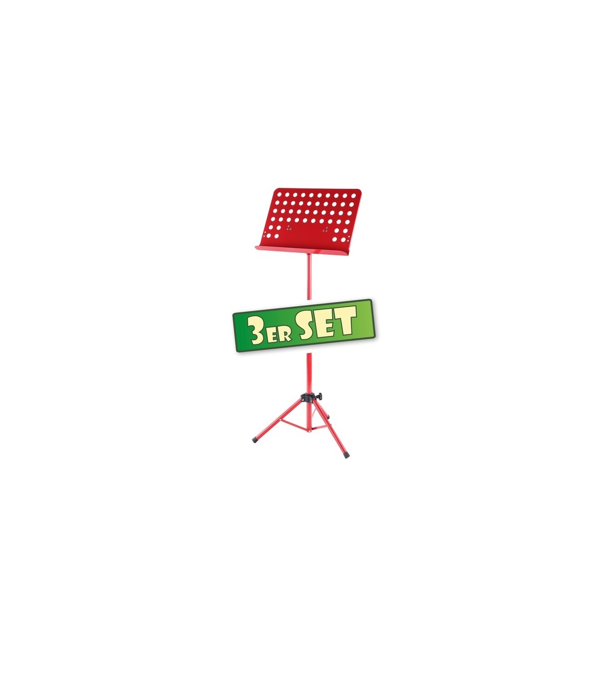 Magazin - Cantabile Orchesterpult perforated metal Heavy red