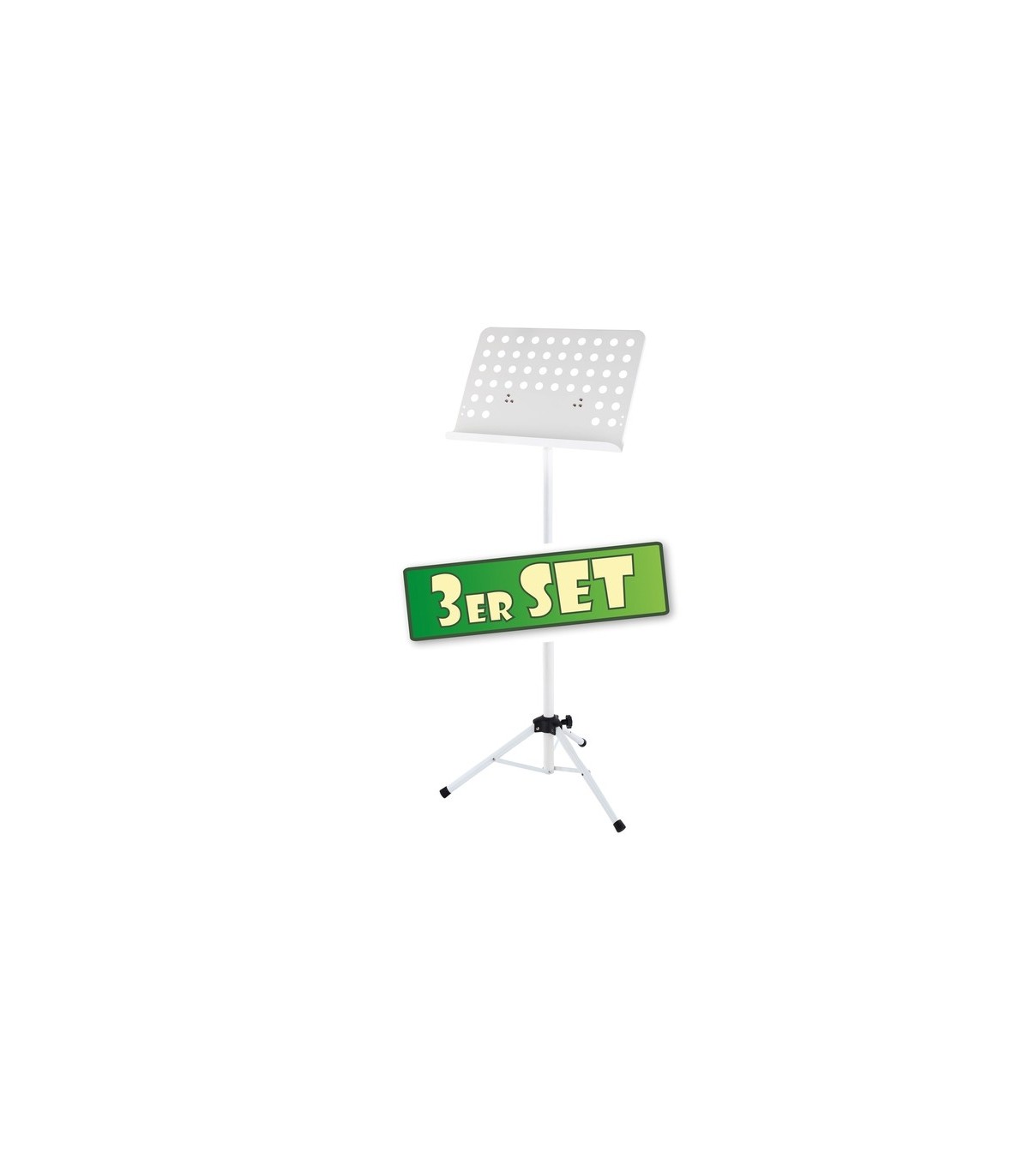 Magazin - Cantabile Orchesterpult perforated metal Heavy white