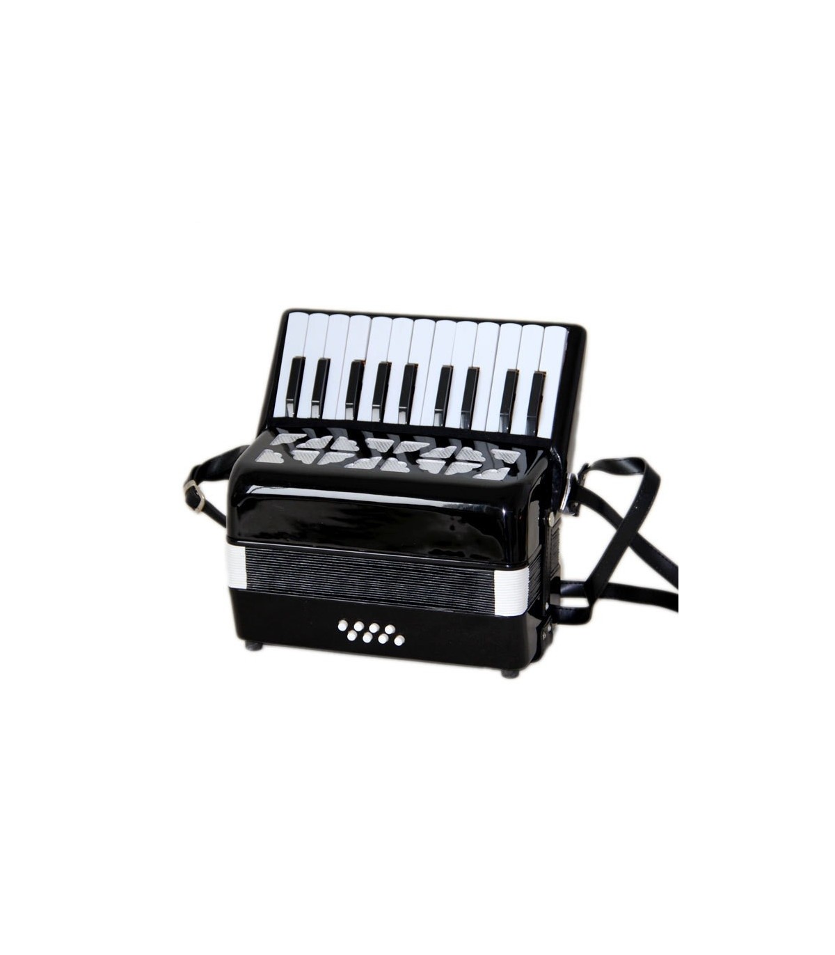 Claviaturi - Acordeon pentru copii negru cu 22 de clape și 8 bași, Parrot STP 200 BK - Parrot