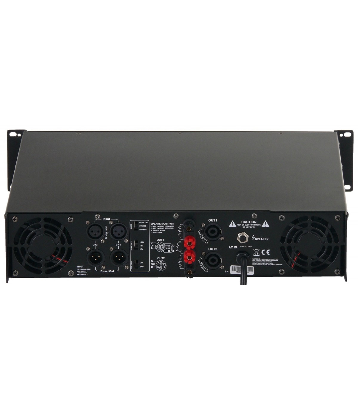 Pronomic XA-800 amplifier, 2x 1900 Watt [4]