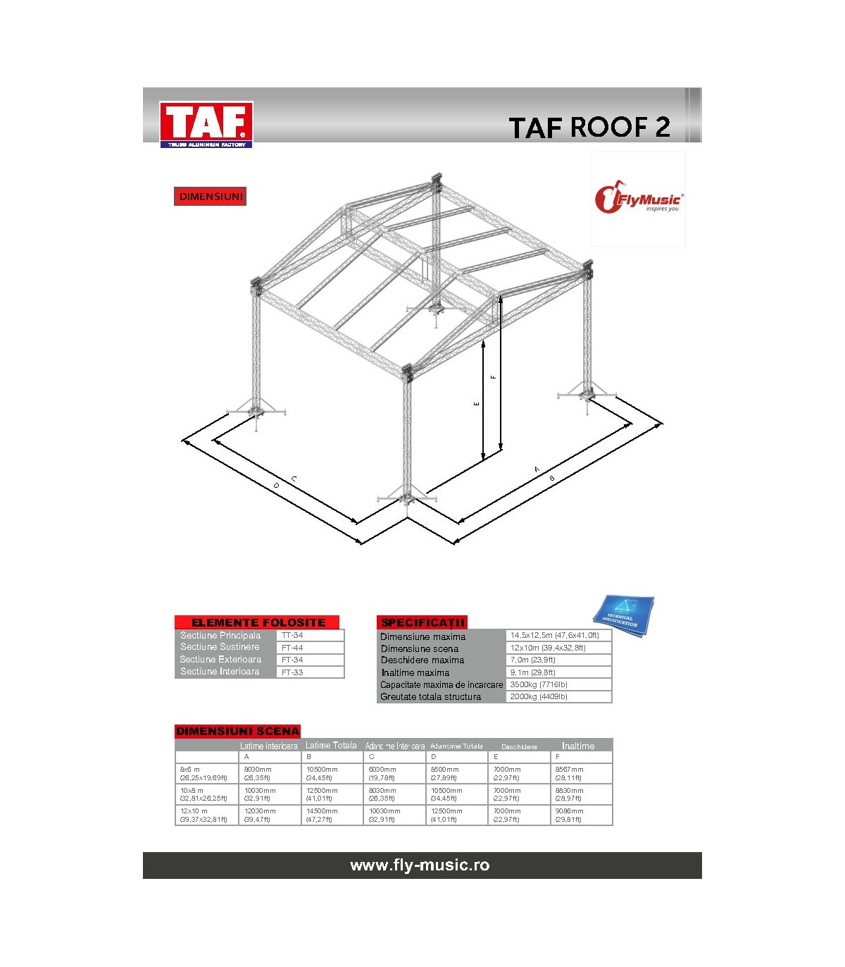 Magazin - TAF Roof-2 8x6m