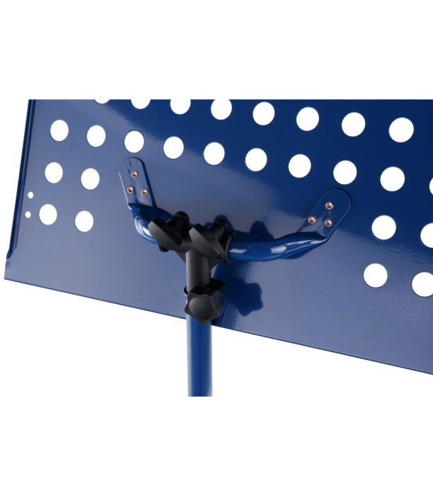 Classic Cantabile Orchestra Music Stand Perforated Metal Plate Heavy Blue [3]