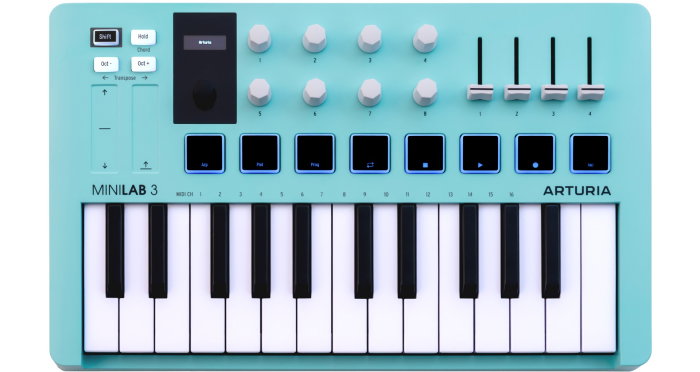 Claviatura MIDI Arturia MiniLab 3 Aquamarine [3]