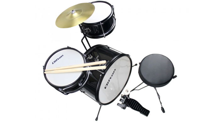 Clifton Children's Drum Kit Black [2]