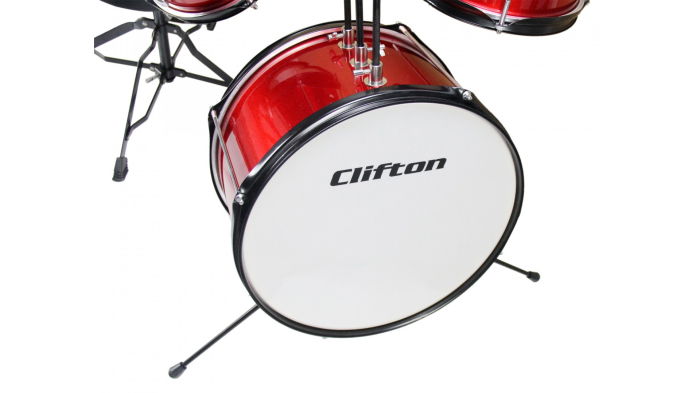 Clifton Children's Drum Kit Red [5]