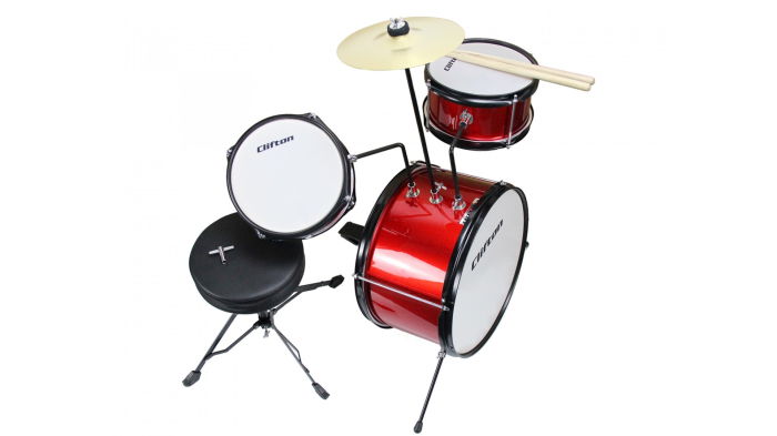 Clifton Children's Drum Kit Red [3]