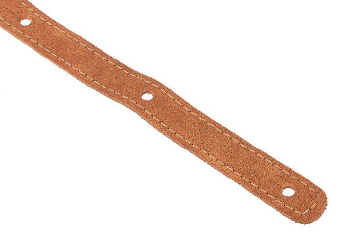 Curea de piele Harley Benton Guitar Suede Brown [3]