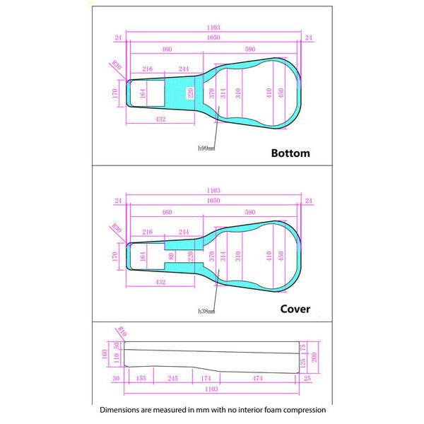 Cutie Western Guitar Case ABS [11]