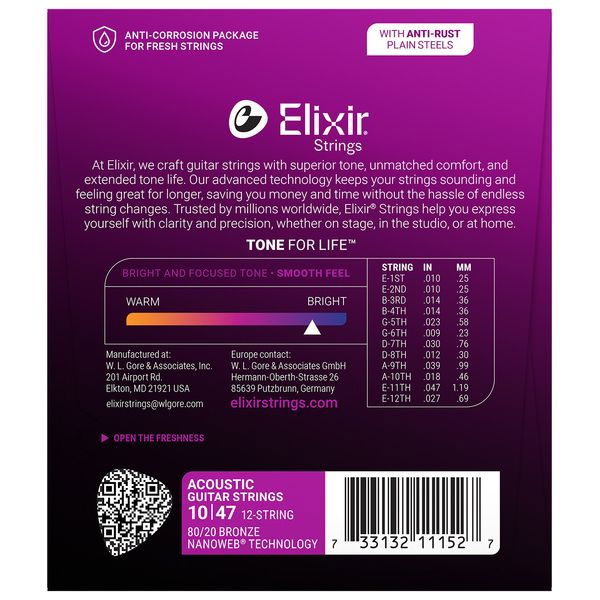 Elixir Nanoweb Light 12 Str. Acoustic [2]