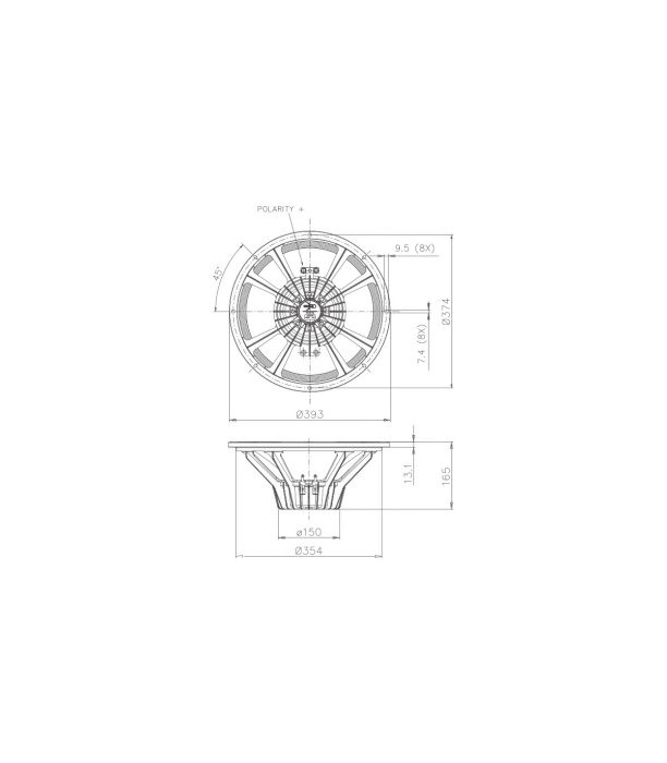 Faital 15PR400 8 OHM 800W Difuzor [2]