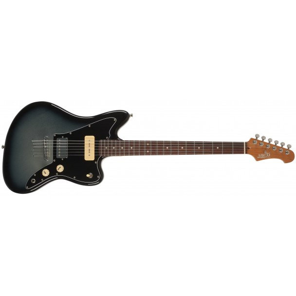 JET Guitars JJ-350 Baritone Moonburst - chitara electrica gri [2]