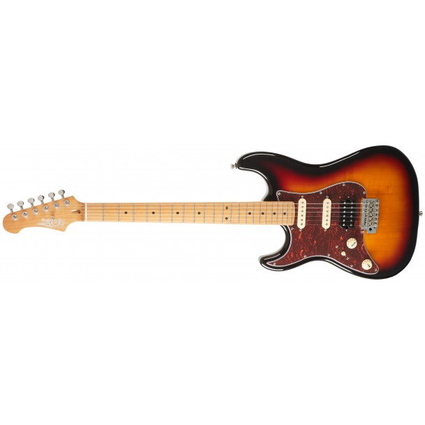 JET Guitars JS-400 SB LH, HSS - chitara electrica stangaci sunburst [2]